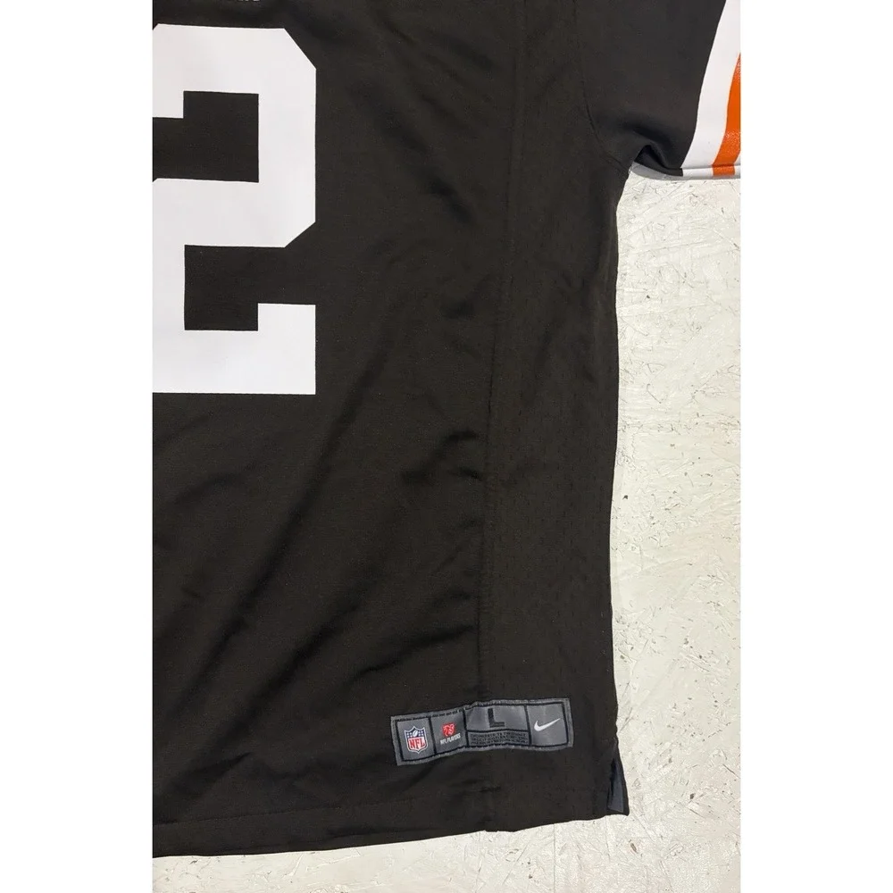 Johnny Manziel Jersey Youth Large Cleveland Browns‎ #2 Brown Nike On Field NFL